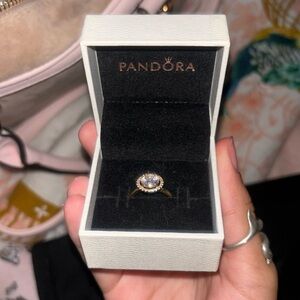 pandora gold ring size seven